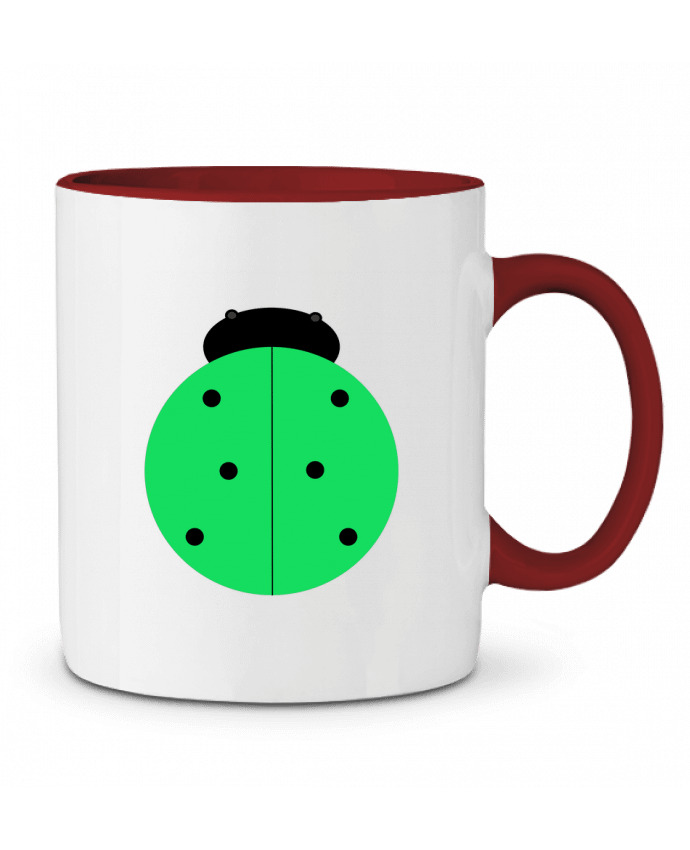 Mug bicolore Coccinelle verte Les Caprices de Filles