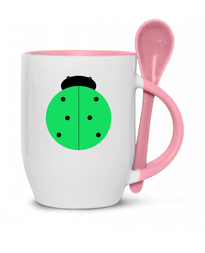  Tasse cuillère Coccinelle verte par Les Caprices de Filles