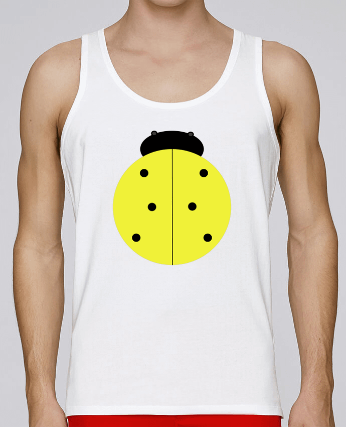 Débardeur homme Coccinelle jaune par Les Caprices de Filles 100% coton bio