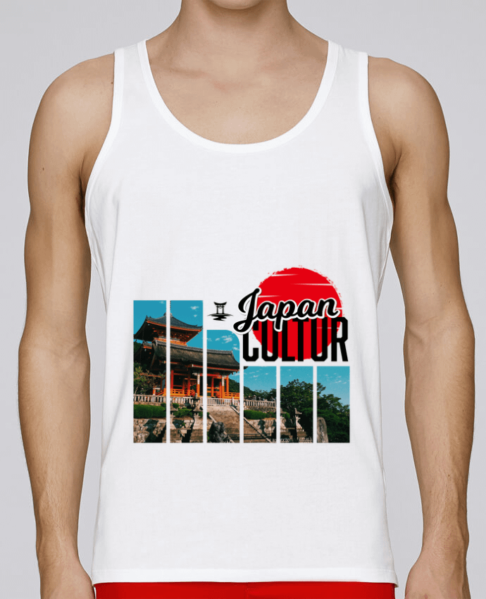 Débardeur homme Japan Cultur par LajjdesignCreation 100% coton bio