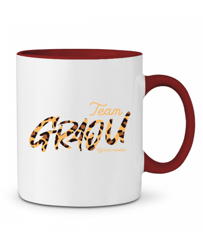 Mug bicolore Team Graou gisele