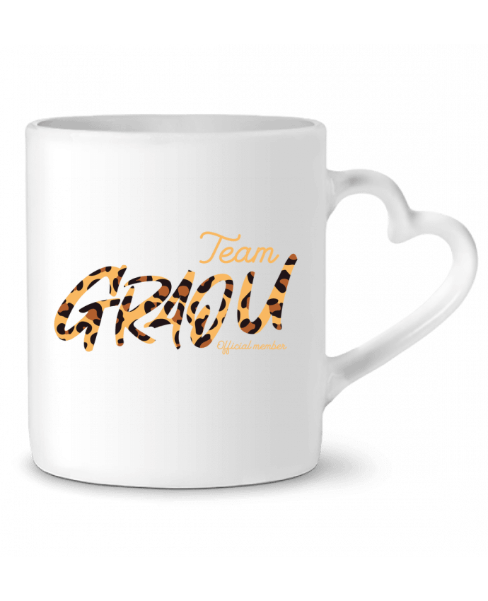 Mug coeur Team Graou par gisele