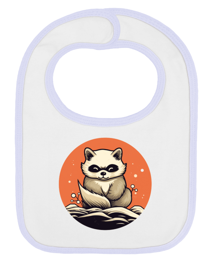 Bavoir bébé uni tanuki par WabiSabi