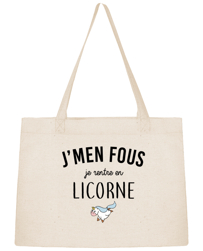 Shopping tote bag Stanley Stella J'men fous je rentre en licorne by LPMDL