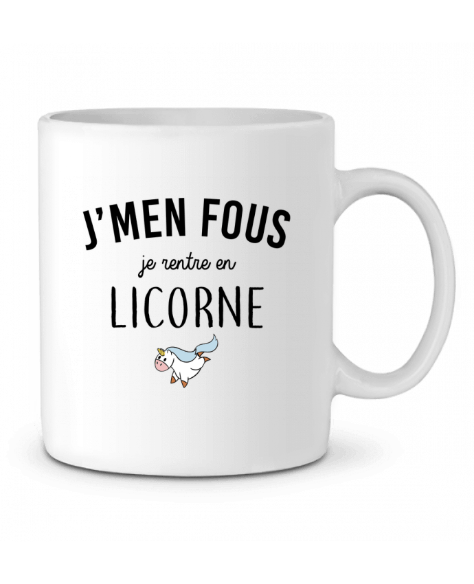 Ceramic Mug J'men fous je rentre en licorne by LPMDL