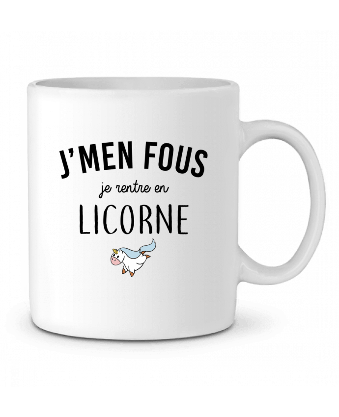 Mug  J'men fous je rentre en licorne par LPMDL