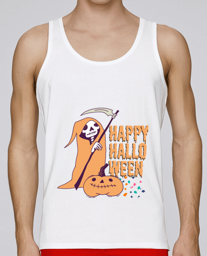 Débardeur homme Happy Halloween par LajjdesignCreation 100% coton bio