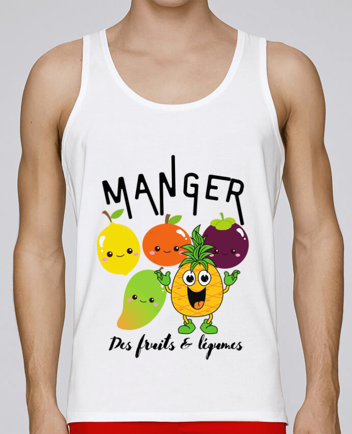 Débardeur homme Fruits & Légumes par LajjdesignCreation 100% coton bio