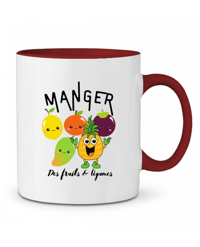Mug bicolore Fruits & Légumes LajjdesignCreation