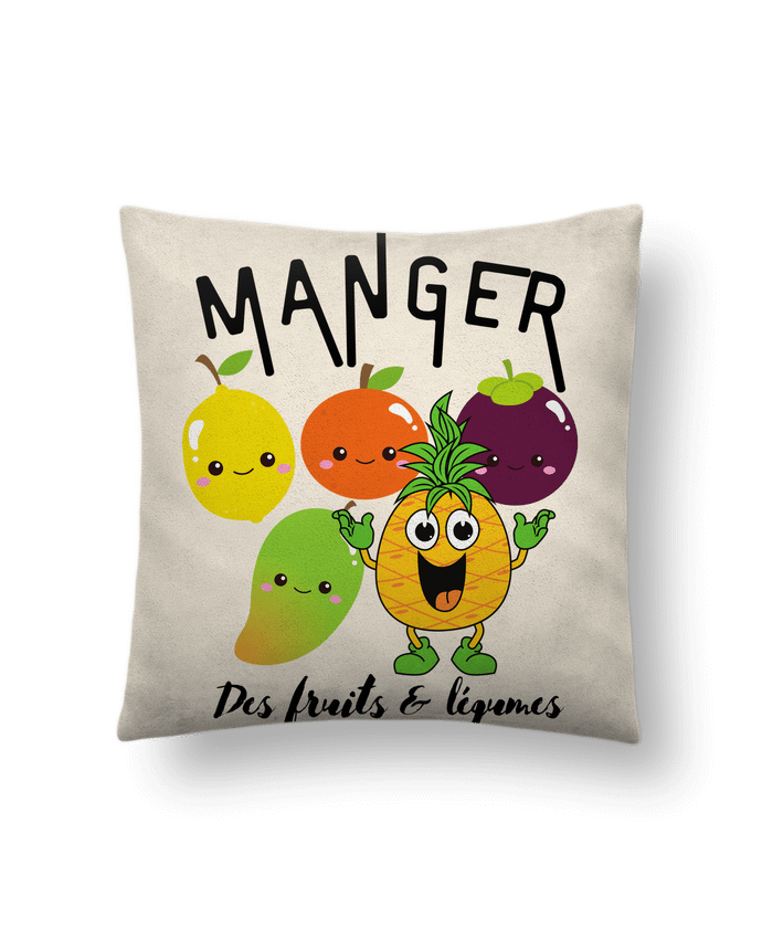 Coussin suédine Fruits & Légumes par LajjdesignCreation