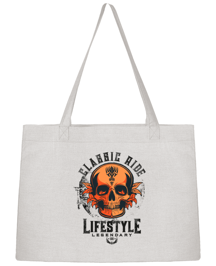 Sac Shopping Skull Classic Ride par LajjdesignCreation
