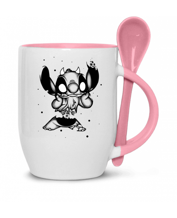Mug and Spoon STITCH DESIGN by shadow.ink.black