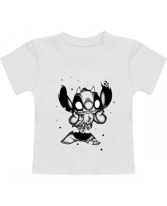 T-shirt bébé STITCH DESIGN manches courtes du designer Shadow.ink.black
