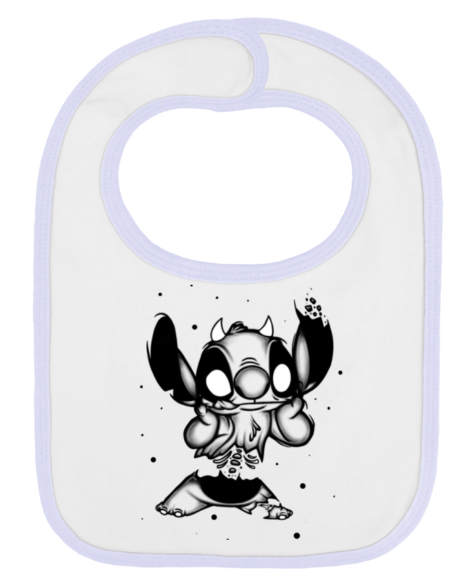 Babero Liso y Contrastado STITCH DESIGN por Shadow.ink.black