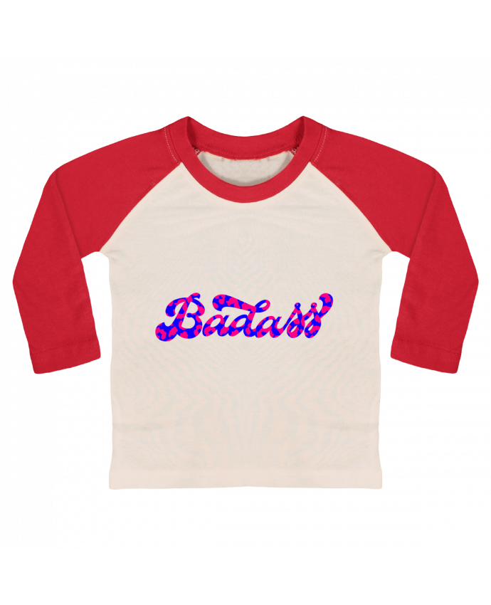 Tee-shirt Bébé Baseball ML Bad Ass par Gisele Shop