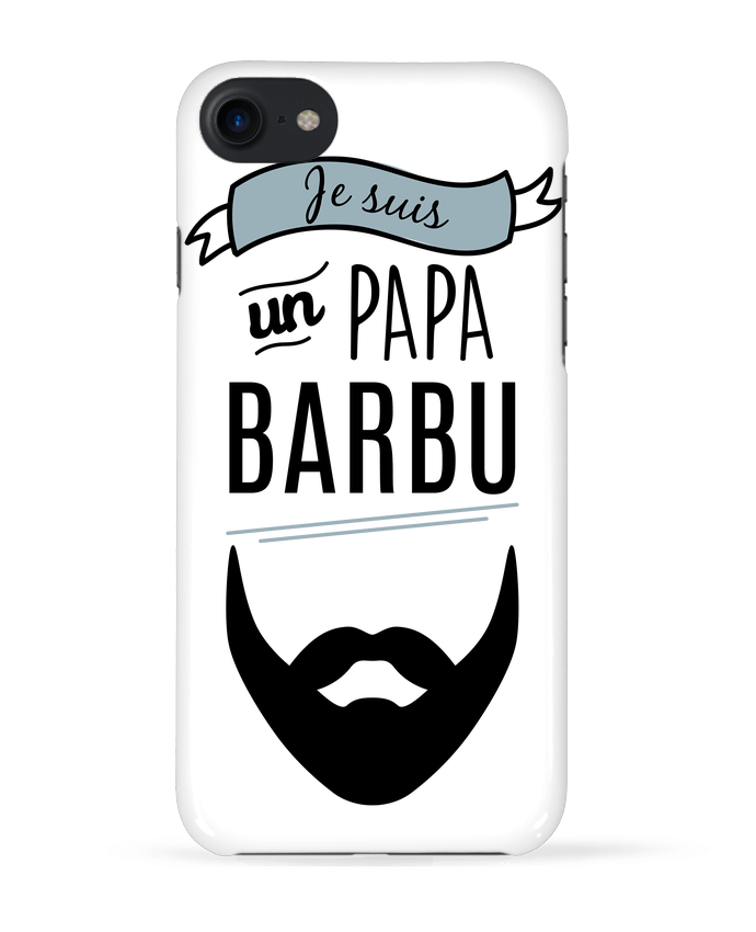 COQUE 3D Iphone 7 Je suis un papa barbu de LPMDL