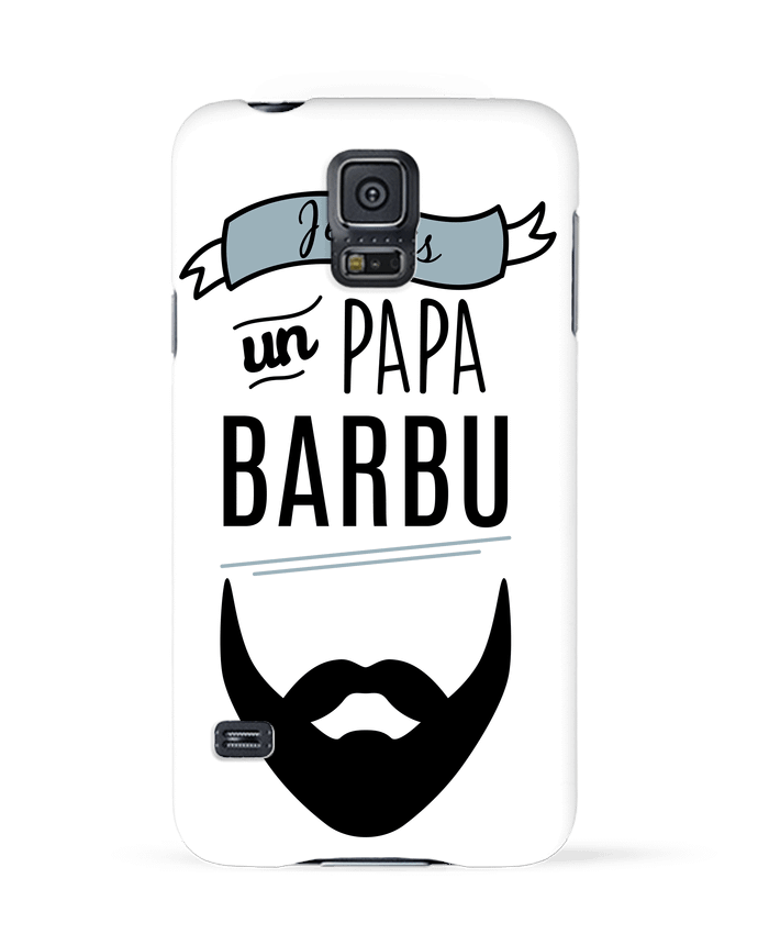 Case 3D Samsung Galaxy S5 Je suis un papa barbu by LPMDL