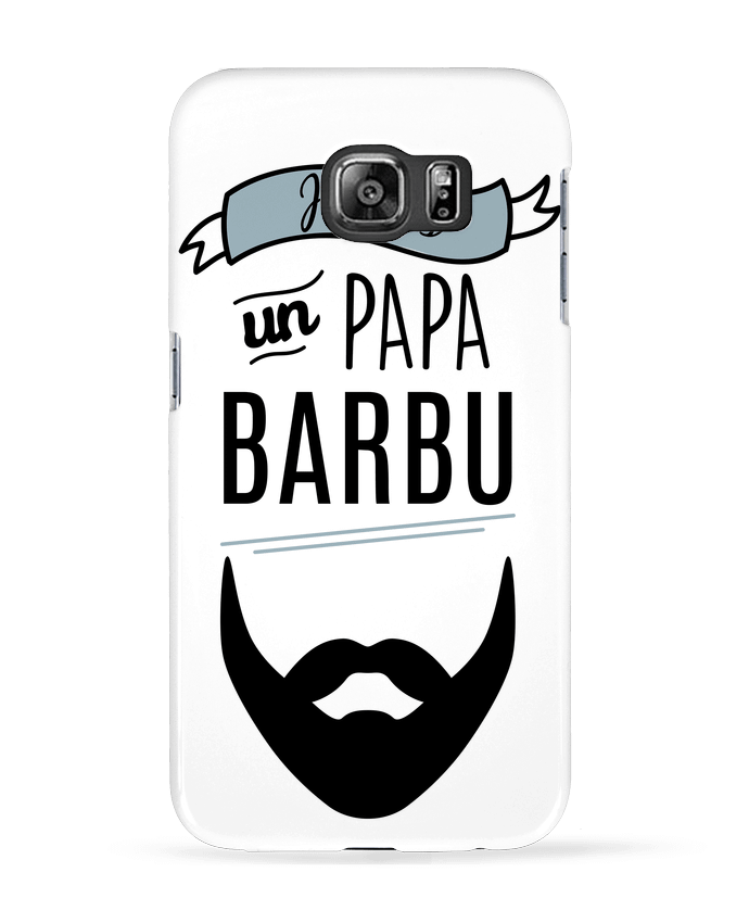 Coque Samsung Galaxy S6 Je suis un papa barbu - LPMDL