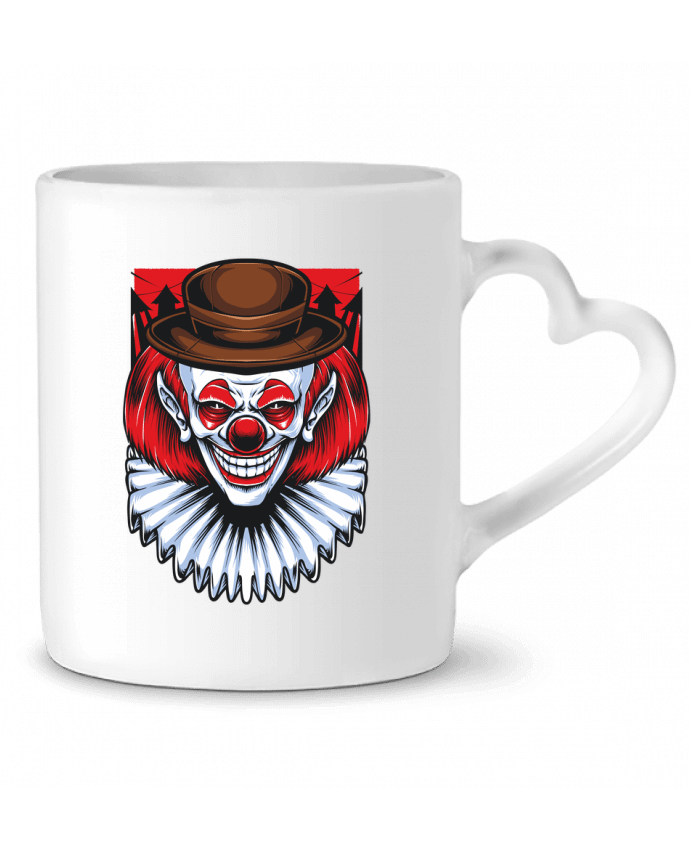 Mug coeur Clown Red Horror par STUDIO MEDUSA 