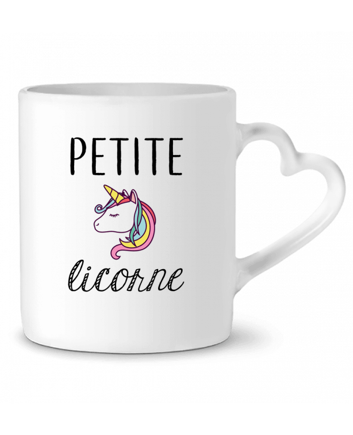 Mug coeur Petite licorne par LPMDL