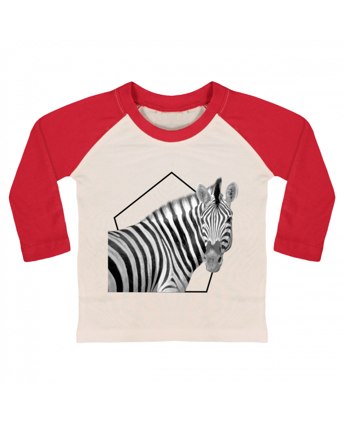 Tee-shirt Bébé Baseball ML Zebra par ourson