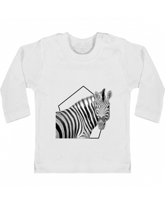 T-shirt bébé Zebra manches longues du designer ourson