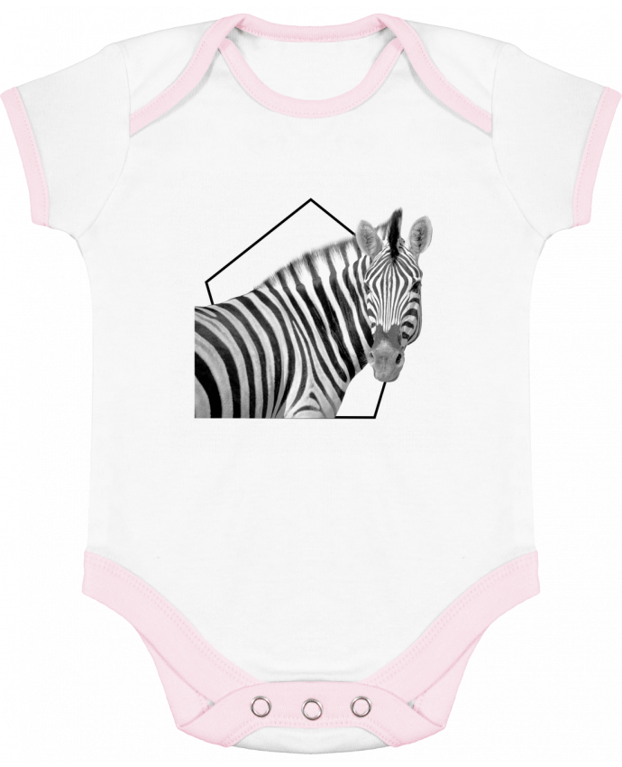 Body bébé manches contrastées Zebra par ourson