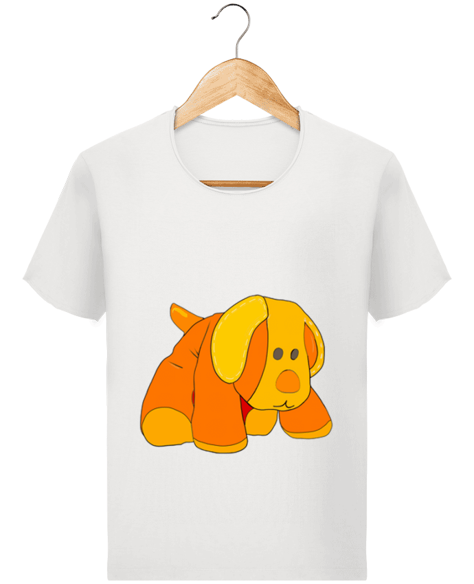  T-shirt Homme vintage Petit chien doudou en peluche par Bief Designs.