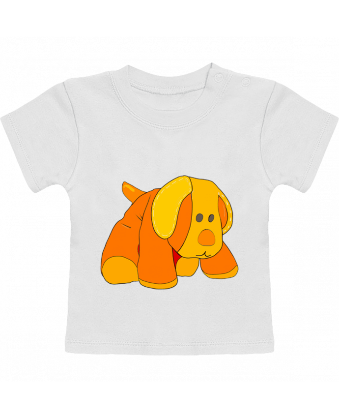 T-shirt bébé Petit chien doudou en peluche manches courtes du designer Bief Designs.