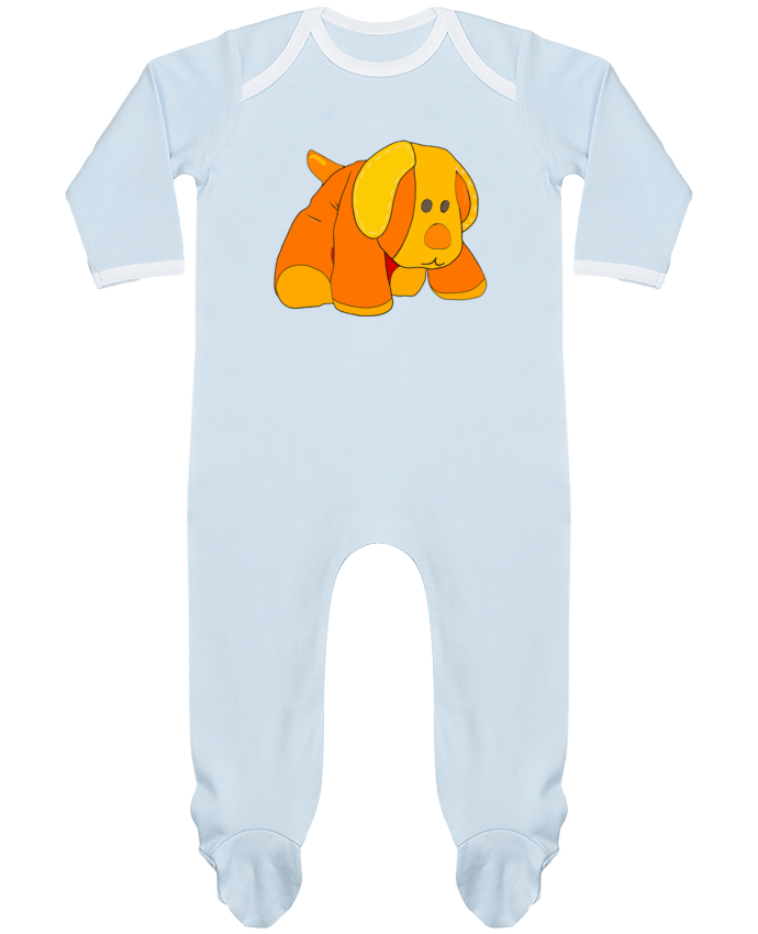 Body Pyjama Bébé Petit chien doudou en peluche par Bief Designs.