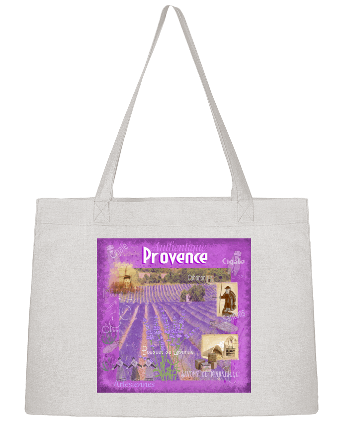 Sac Shopping Images de Provence, Lavande par Bief Designs.