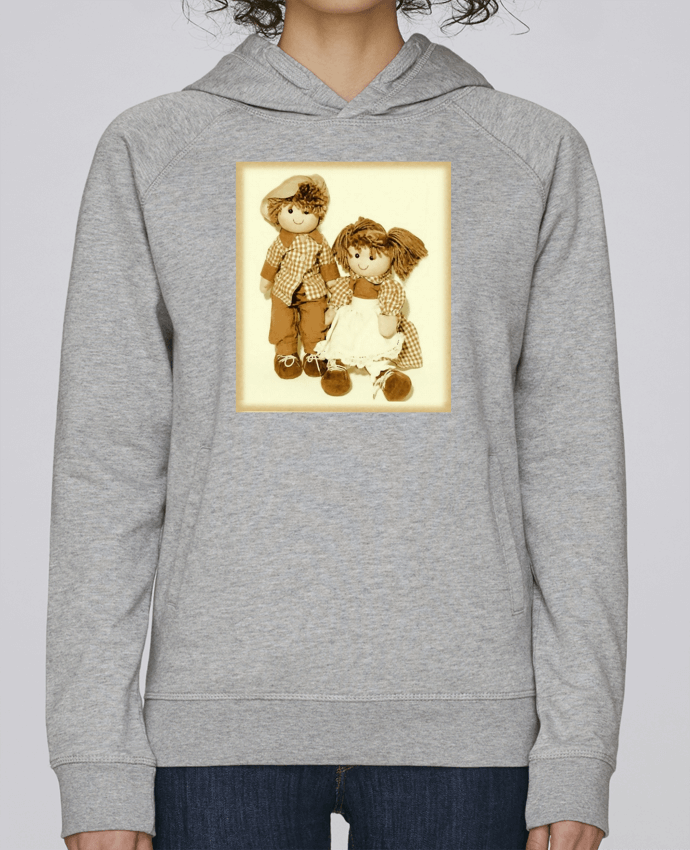 Sweat capuche femme Gavroche, fileette et garçon. par Bief Designs.