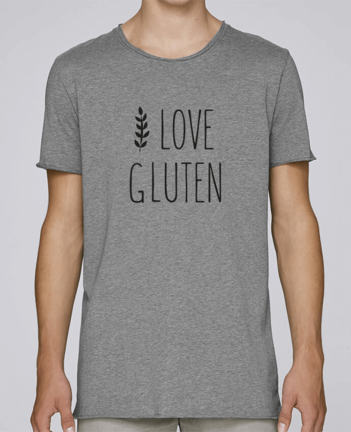 T-shirt Men Oversized Stanley Skates I love gluten by Ruuud by Ruuud