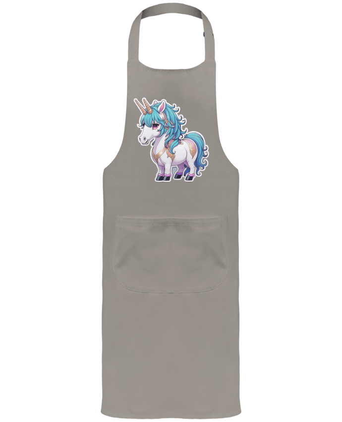 Garden or Sommelier Apron with Pocket Licorne by On My Digital Path