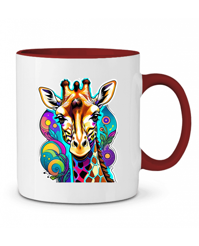Mug bicolore Visuel Girafe On My Digital Path