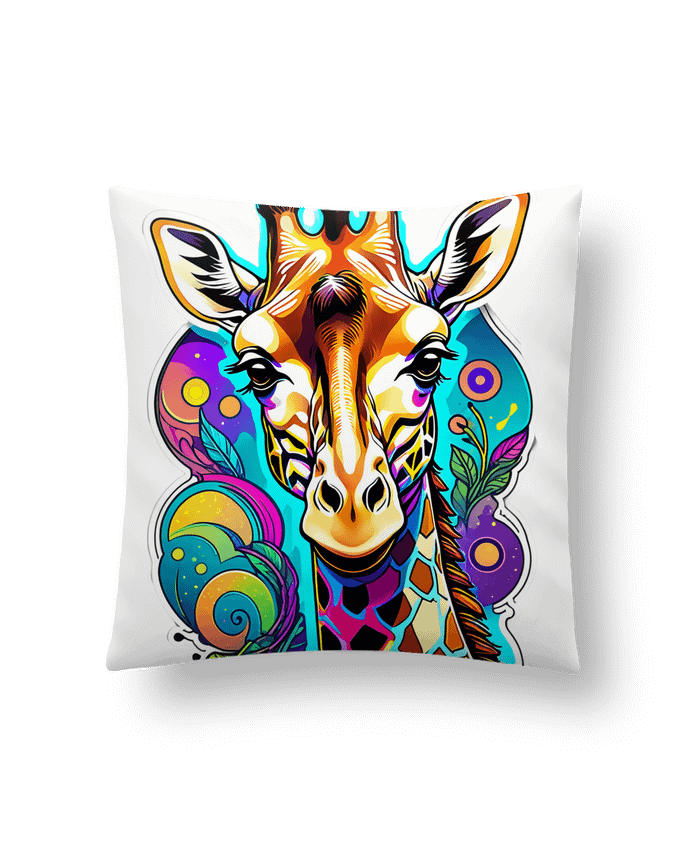Coussin Visuel Girafe par On My Digital Path