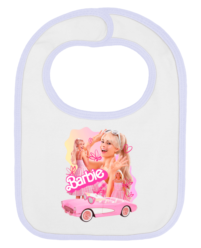 Bavoir bébé uni Barbie Style par 21twentyone