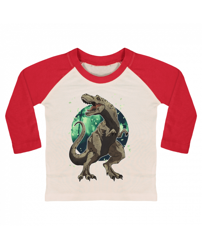 Tee-shirt Bébé Baseball ML T-Rex par RLPICARDO