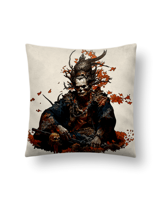 Coussin suédine Samurai_1 par Moraan