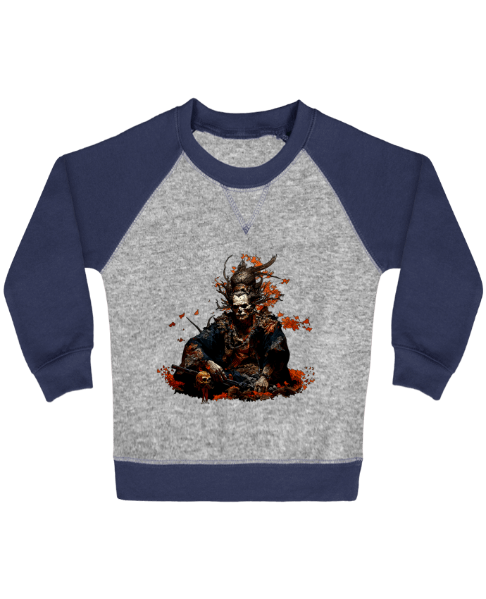 Sweat bébé manches contrastée Samurai_1 par Moraan