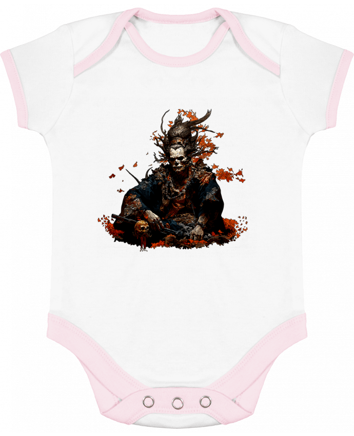 Body bébé manches contrastées Samurai_1 par Moraan