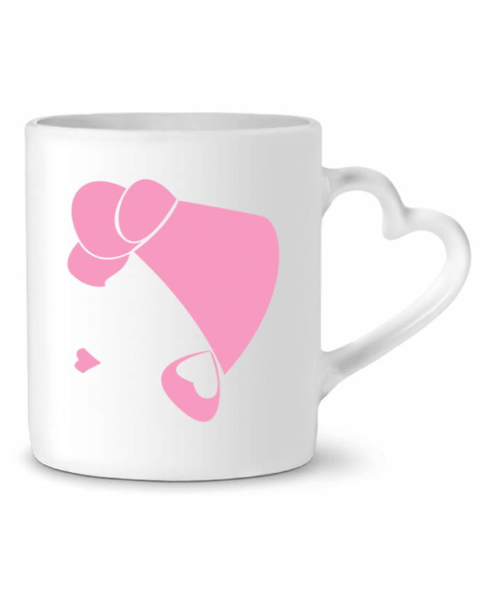 Mug coeur Profil de femme par SALLYSHIITAKE