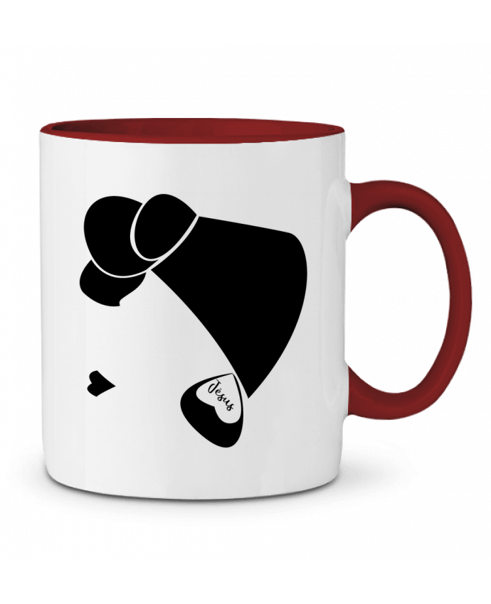 Mug bicolore Profil de femme chrétienne SALLYSHIITAKE