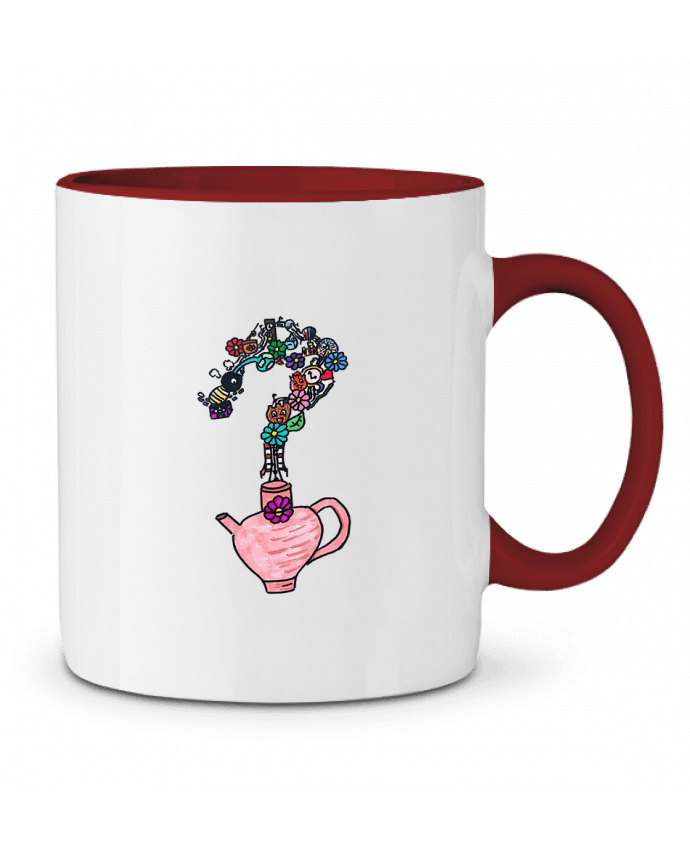 Mug bicolore Sur le chemin des emotions Abricot99