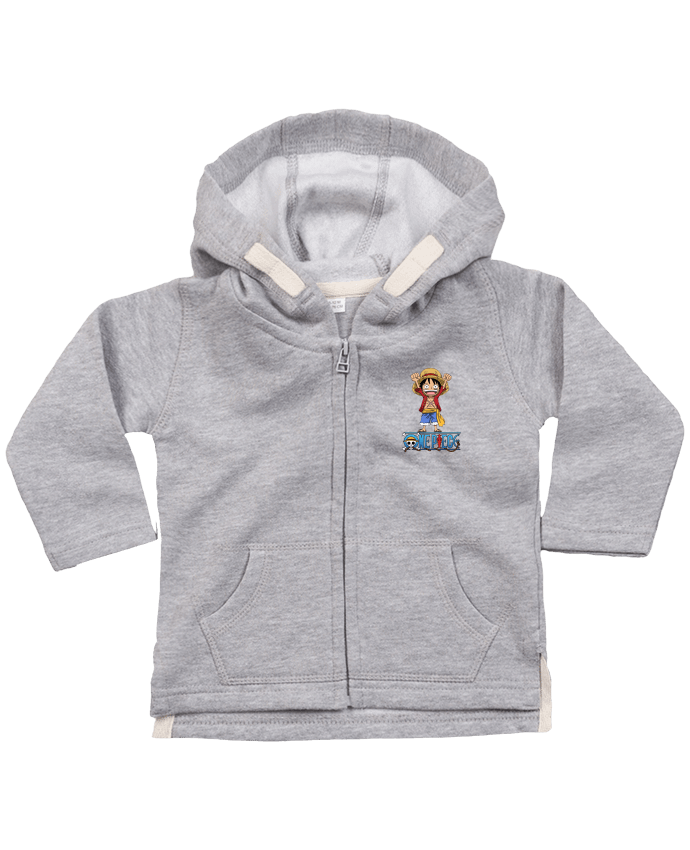 Sweat à capuche bébé zippé One piece style 21 par 21twentyone