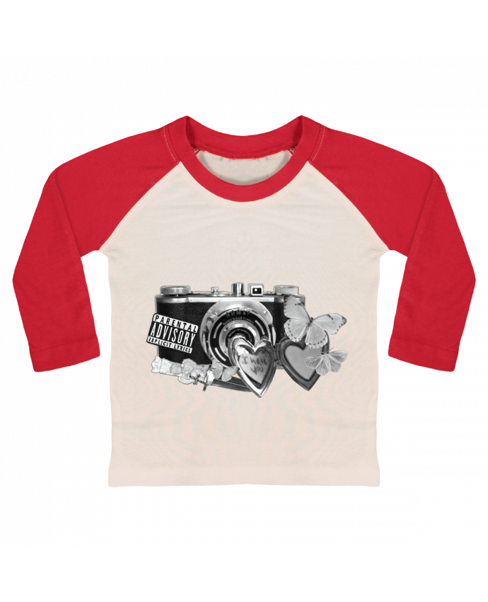 Tee-shirt Bébé Baseball ML camara vintage Style 21 par 21twentyone