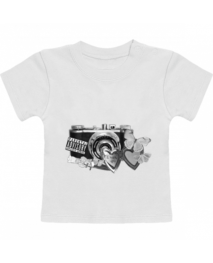 T-shirt bébé camara vintage Style 21 manches courtes du designer 21twentyone