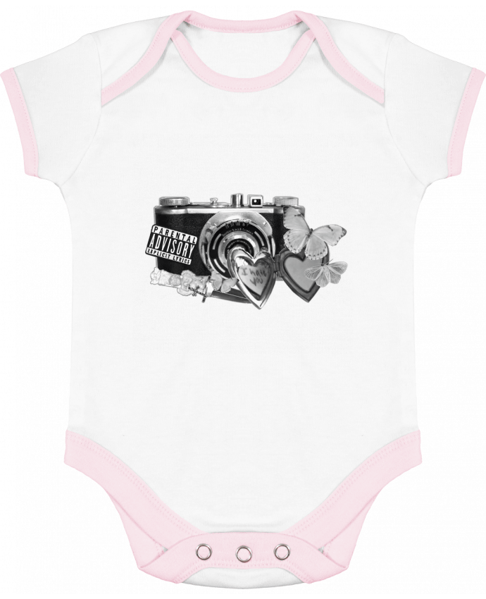 Body bébé manches contrastées camara vintage Style 21 par 21twentyone