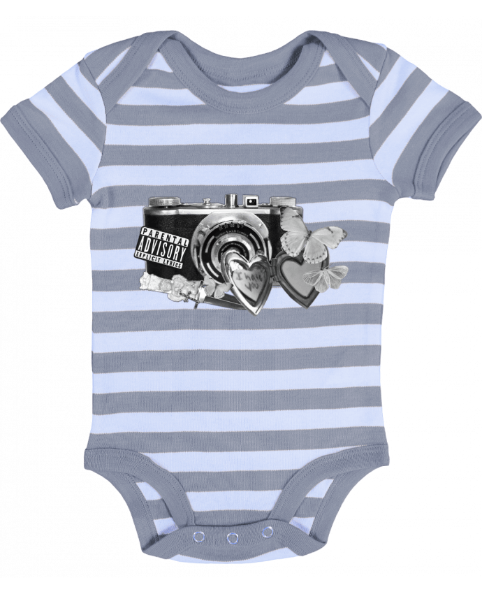 Body Bébé Rayé camara vintage Style 21 - 21twentyone