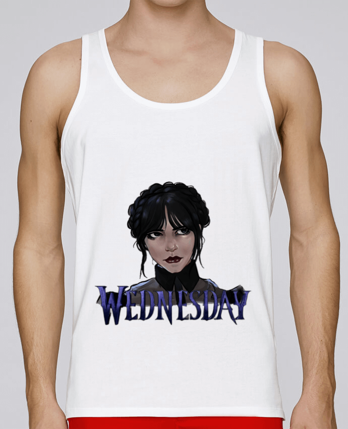 Débardeur homme wednesday addams style 21 par 21twentyone 100% coton bio